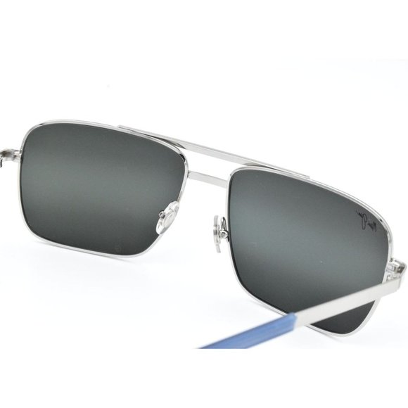 MAUI JIM COMPASS: DGS714-37UTD, DSB714-38UTD, H714-16, 714  Maui Jim COMPASS MJ714-17 Silver Frames & Blue Arms / Neutral Grey  Pola…